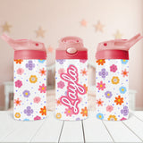 Personalized floral tumbler with girl’s name makes a standout back-to-school gift idea for daughters or nieces.