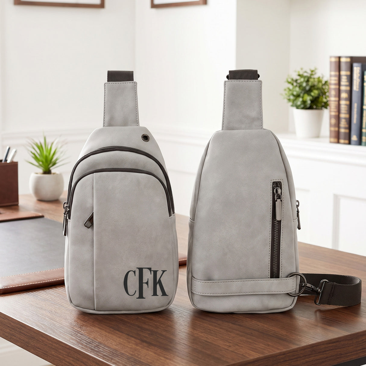 Explorer Custom Sling Bags for Men Engraved with Monogram or Name