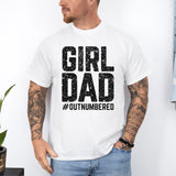 Outnumbered girl dad shirt gift for Fathers Day.