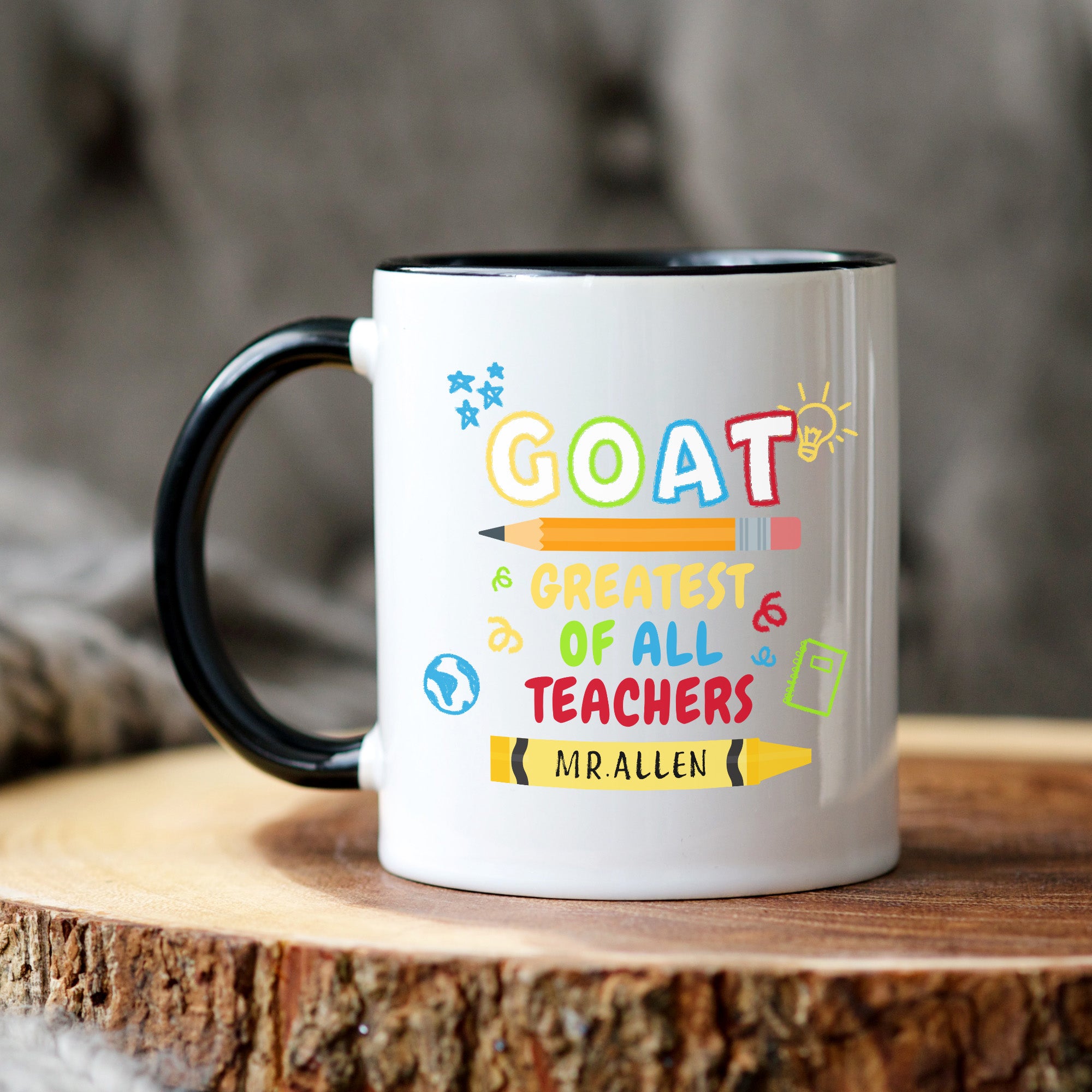Goat Teacher mug gift. Greatest teacher of all time gift ideas. Funny goat teacher mug. Funny teacher mugs. 