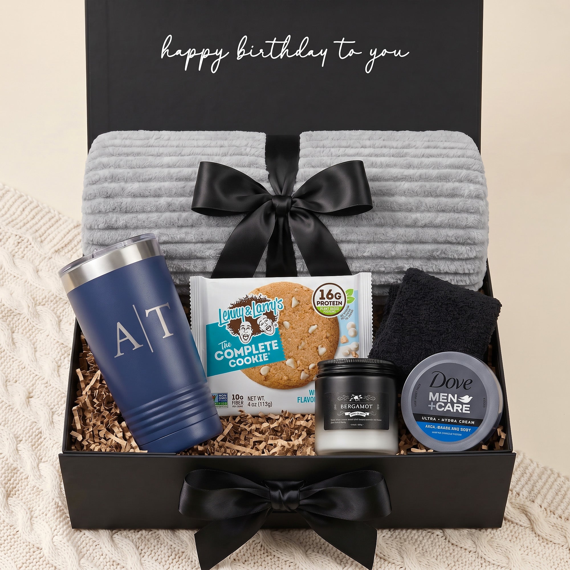 Relax & Recharge Gift Box for Men - the Cozy Blanket Edition