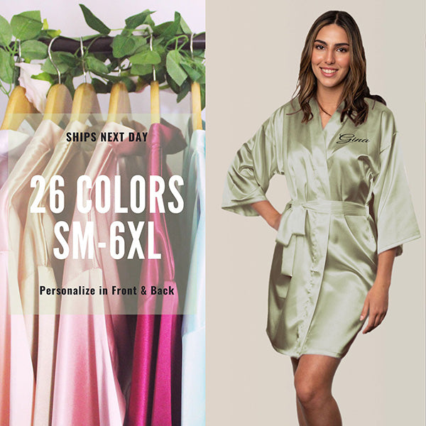 Custom Bright Pink Robes for Women and Girls for Weddings, Bachelorette, Quinceañera, and Birthday