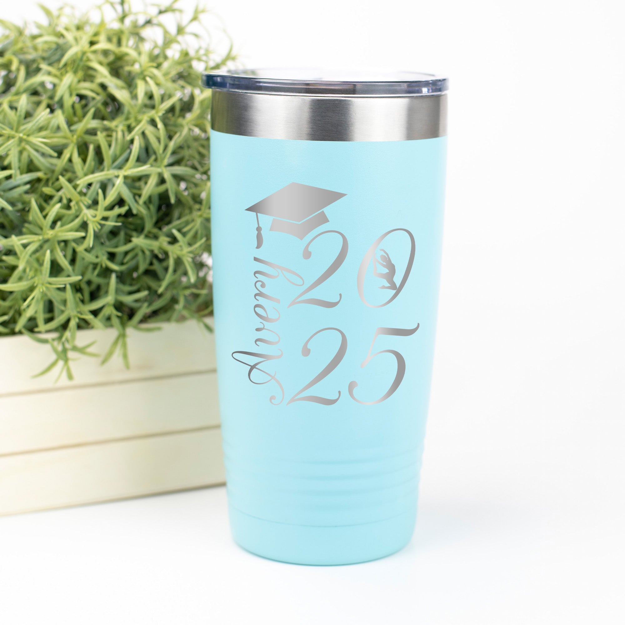 Meaningful Class of 2025 gift for graduates, customized with name and year to celebrate their achievement.
