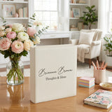 Personalized Binder w Name and Custom Text for Women and Teen Girls, Faux Leather