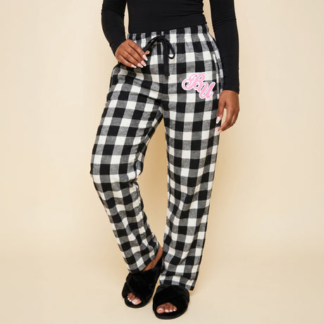 Custom College Pajama Pants for Women, Personalized PJ Pants for College Students