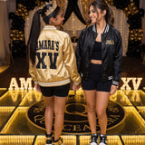 Glitter Quince XV Custom Varsity Baseball Jackets