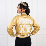 Glitter Quince XV Custom Varsity Baseball Jackets