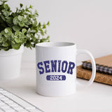 11oz coffee mug with the inscription Senior 2024, perfect for 2024 senior graduates. All SKUs. 