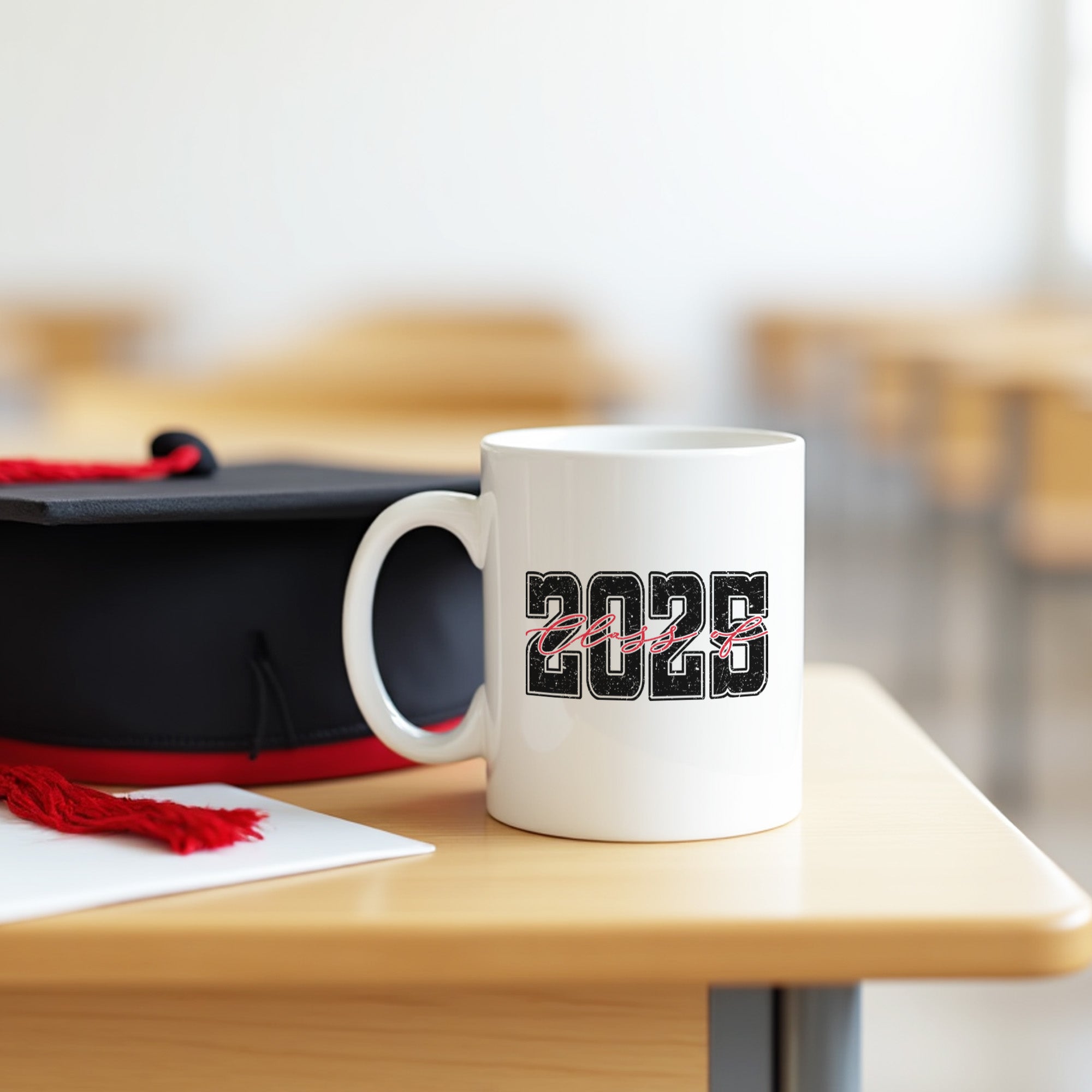 Class of 2025 mug for graduates, perfect for daily coffee or display. Graduation gift ideas for him. 