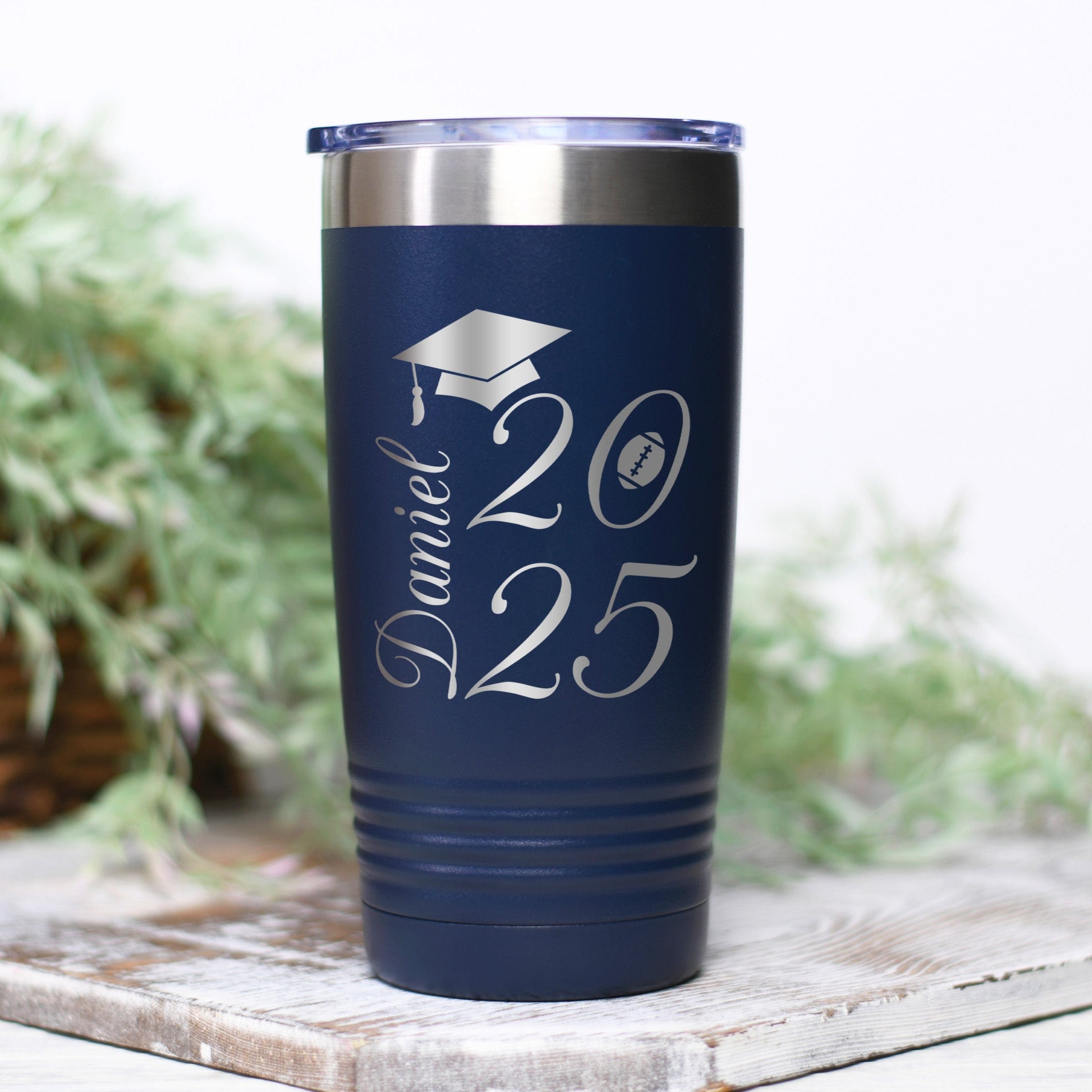 Custom graduation gift for him or her celebrating the Class of 2025 with meaningful personalization and a symbolic touch.