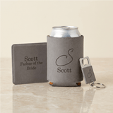 3 Piece Personalized Groomsmen Proposal Gift Set - Gifts Are Blue