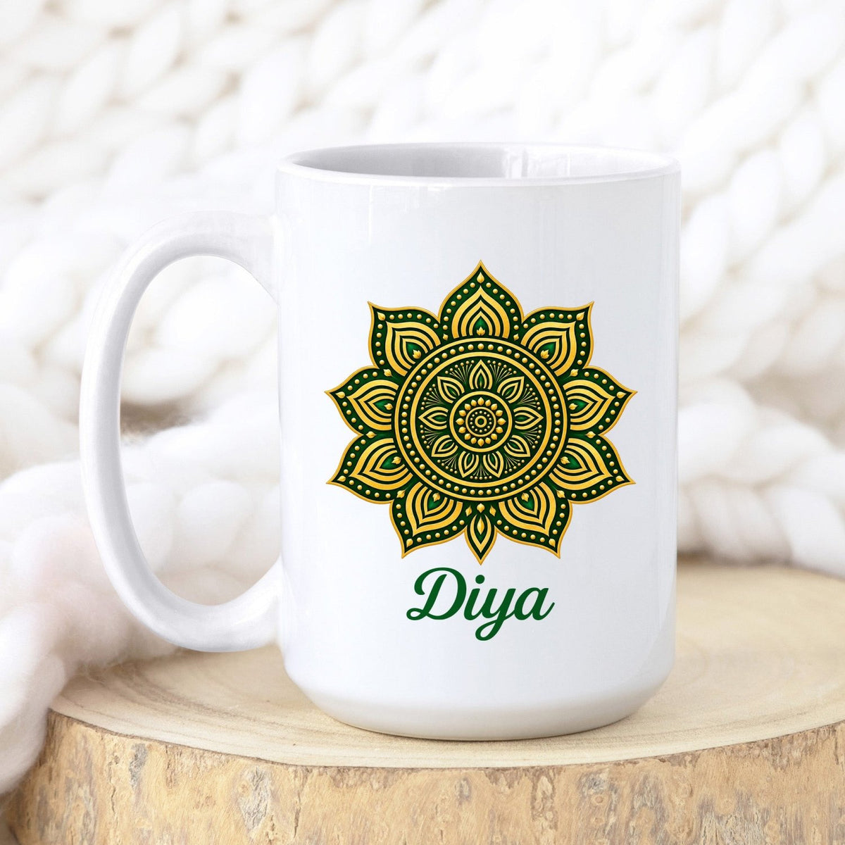 Personalized Diwali Mug with Name - Gifts Are Blue
