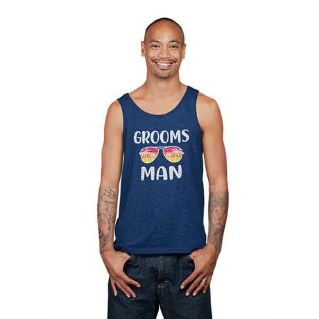 Cool Members of the Groom Shirt with Colorful Sunglasses for Bachelor Party - Gifts Are Blue