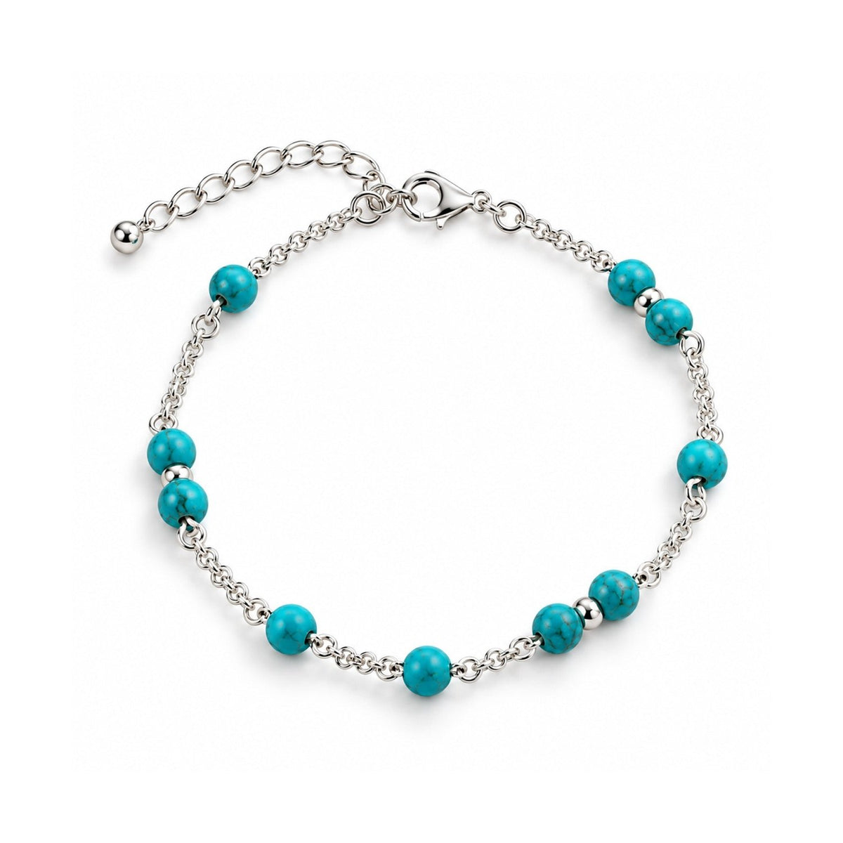 Hand Beaded Blue Anklet Chain - Gifts Are Blue