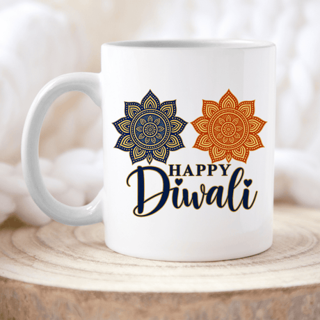 Happy Diwali Coffee Mug – Indian Festival Gift, 11oz & 15oz - Gifts Are Blue
