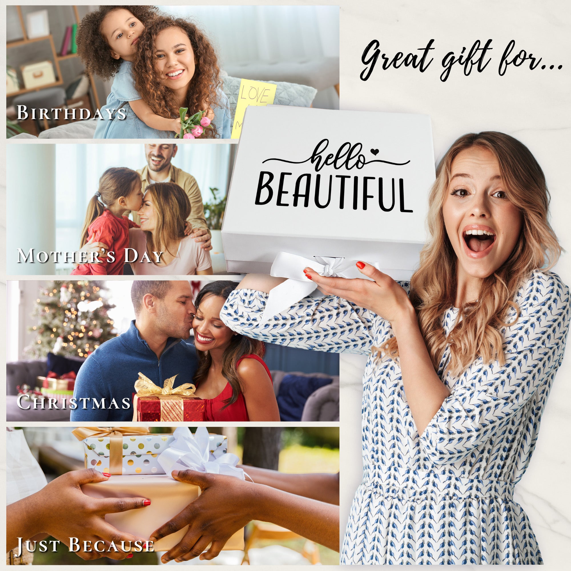 Personalized gift basket for mom on Birthdays, Mother's Day, Christmas and more. A great custom gift for new moms, grandmas and more.