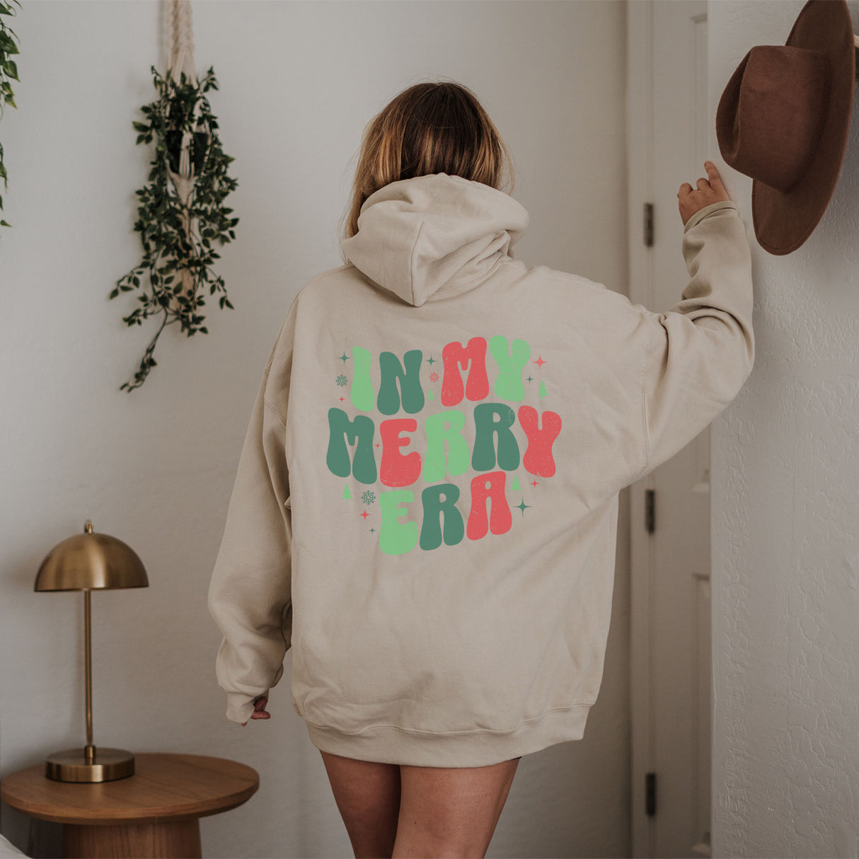 In My Merry Era Front and Back Hoodie - Christmas Hoodie - Sizes S to 5XL