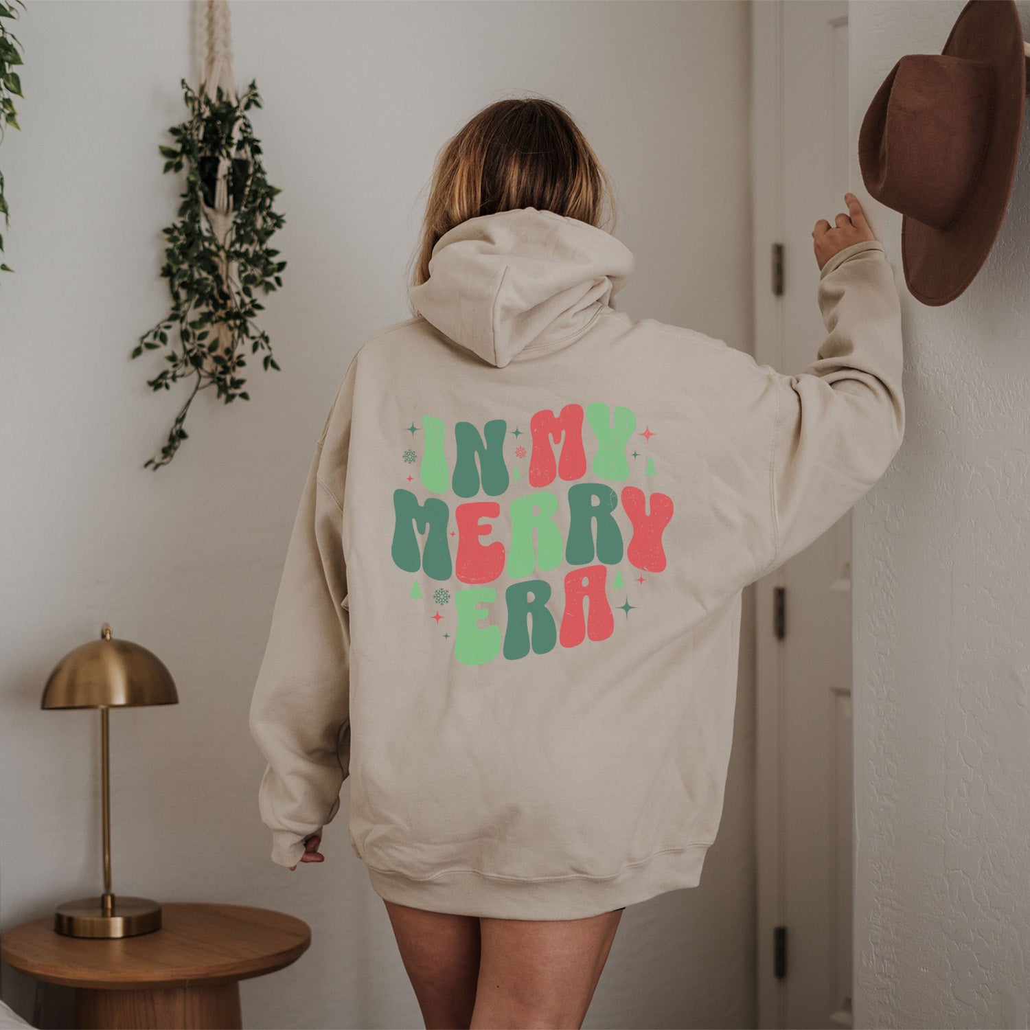 Cute In My Merry Era Christmas Hoodies for Kids and Adults