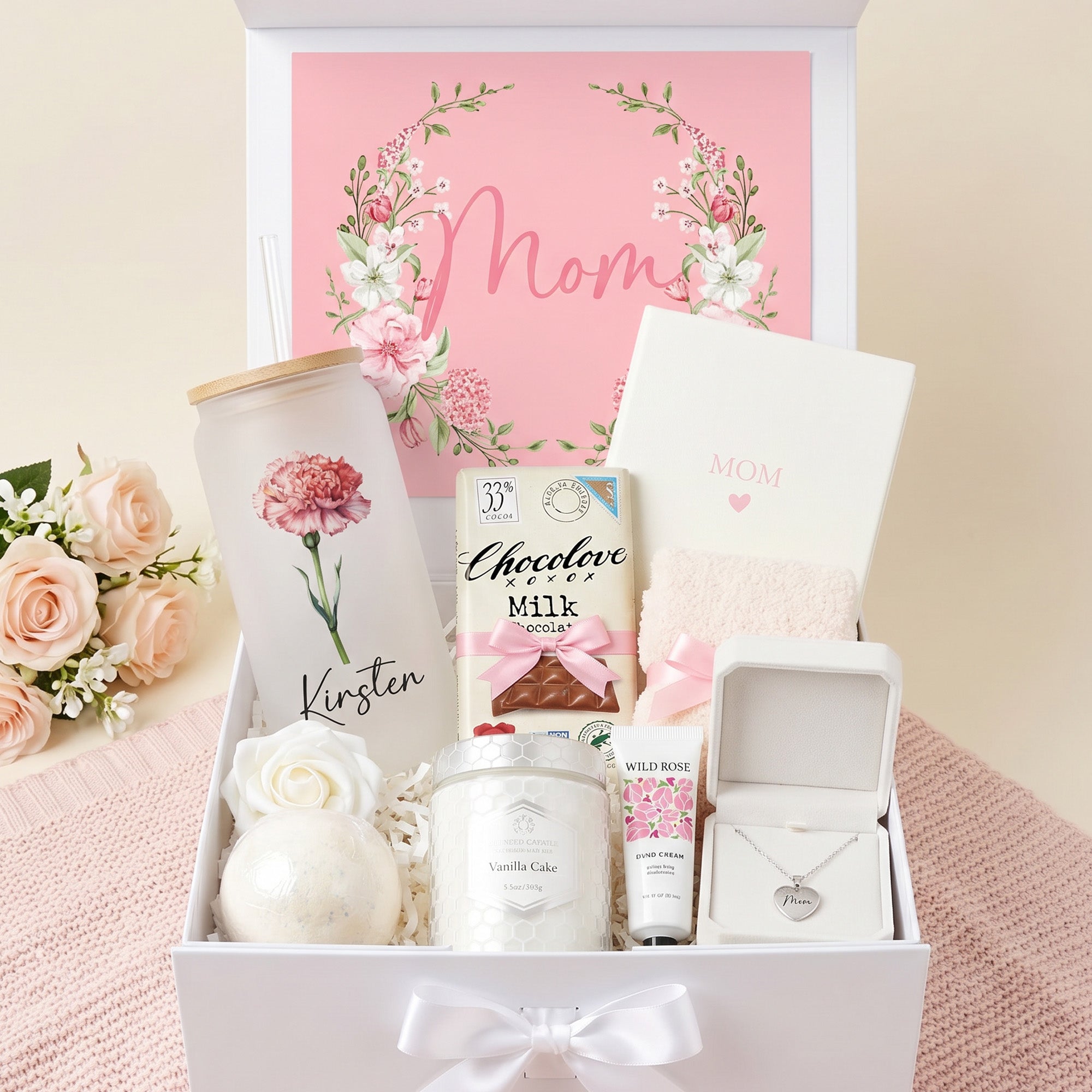 Bloom and Beloved Personalized Gift Box for Mom - Birth Month Flower Tumbler