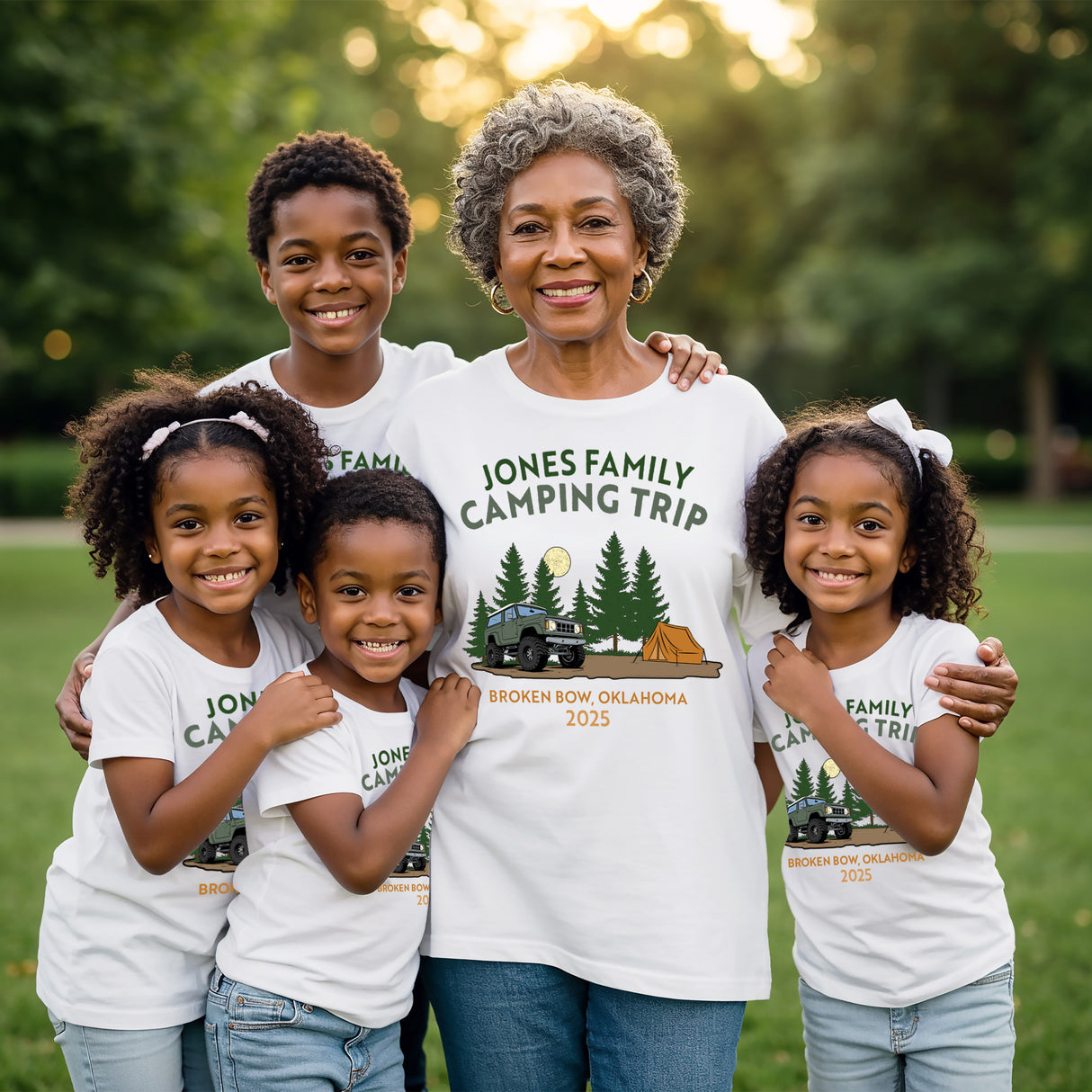 Matching Family Vacation Shirts for Camping trips, ideal for national park hikes, or outdoor family vacations.