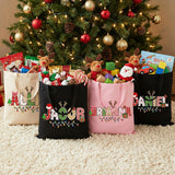 Xmas Alphabet Lights Personalized Christmas Treat Bags for Kids