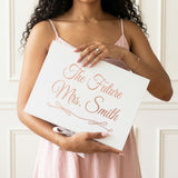 Floral Rose Gold Engagement Gift Box for Bride - The Best Yes Ever Gift Set