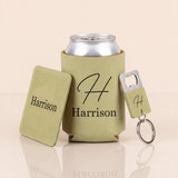 3 Piece Personalized Groomsmen Proposal Gift Set - Gifts Are Blue