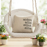 Personalized Throw Pillows with Names, Custom Gifts for Grandparents, and New Homeowners