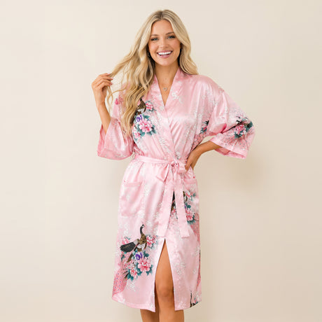 Medium Length Womens Robes - 2 to 18 - Floral Bride & Bridesmaid Robes