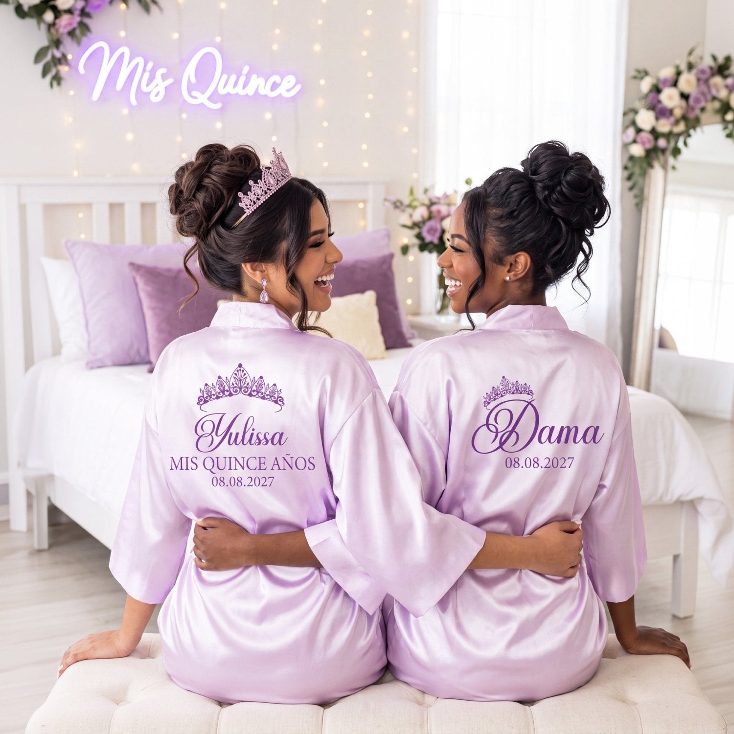 Classic Princess Quinceanera Robe Personalized, Quince Gift - Gifts Are Blue