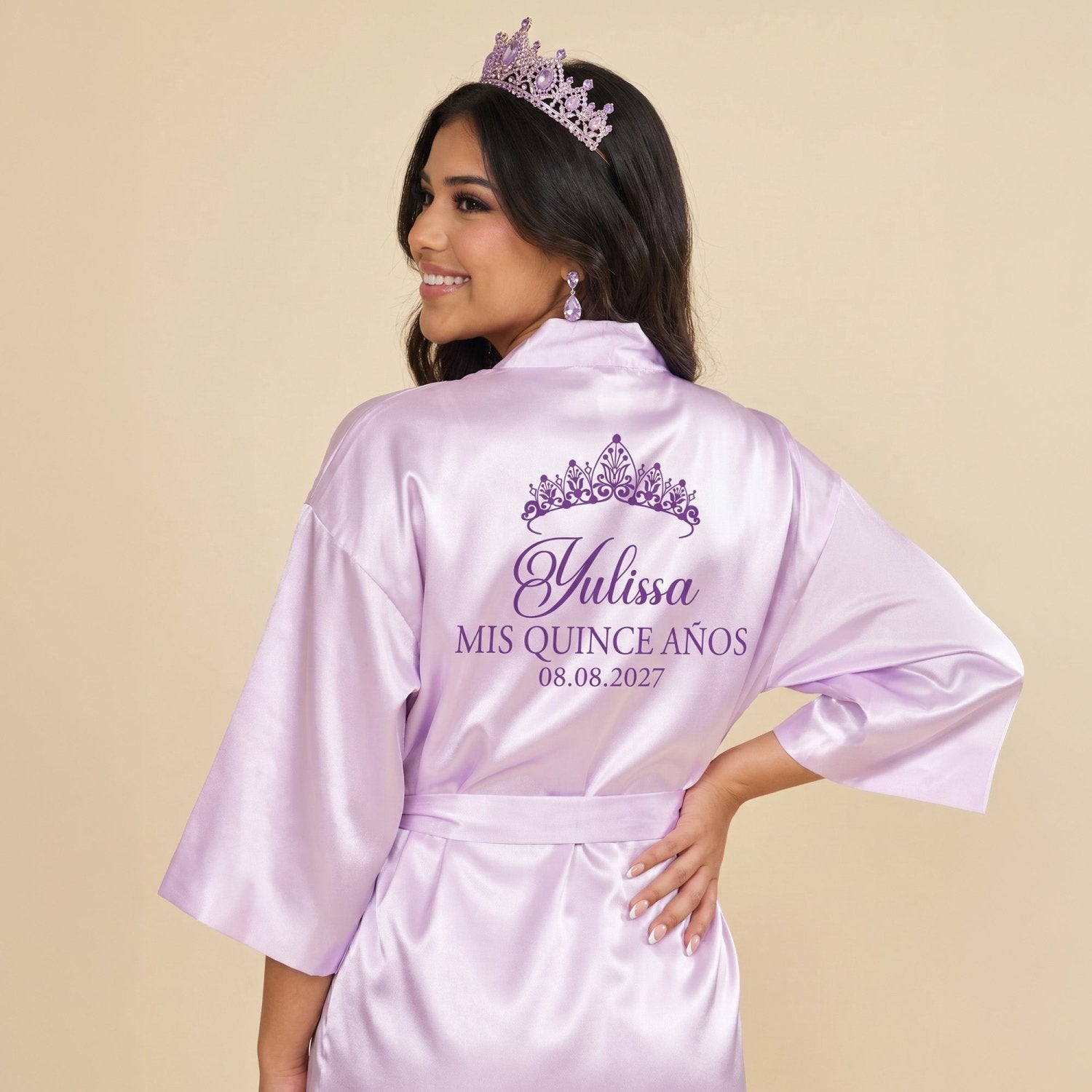 Classic Princess Quinceanera Robe Personalized, Quince Gift - Gifts Are Blue
