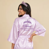 Classic Princess Quince Robe Personalized, Quinceanera Gift