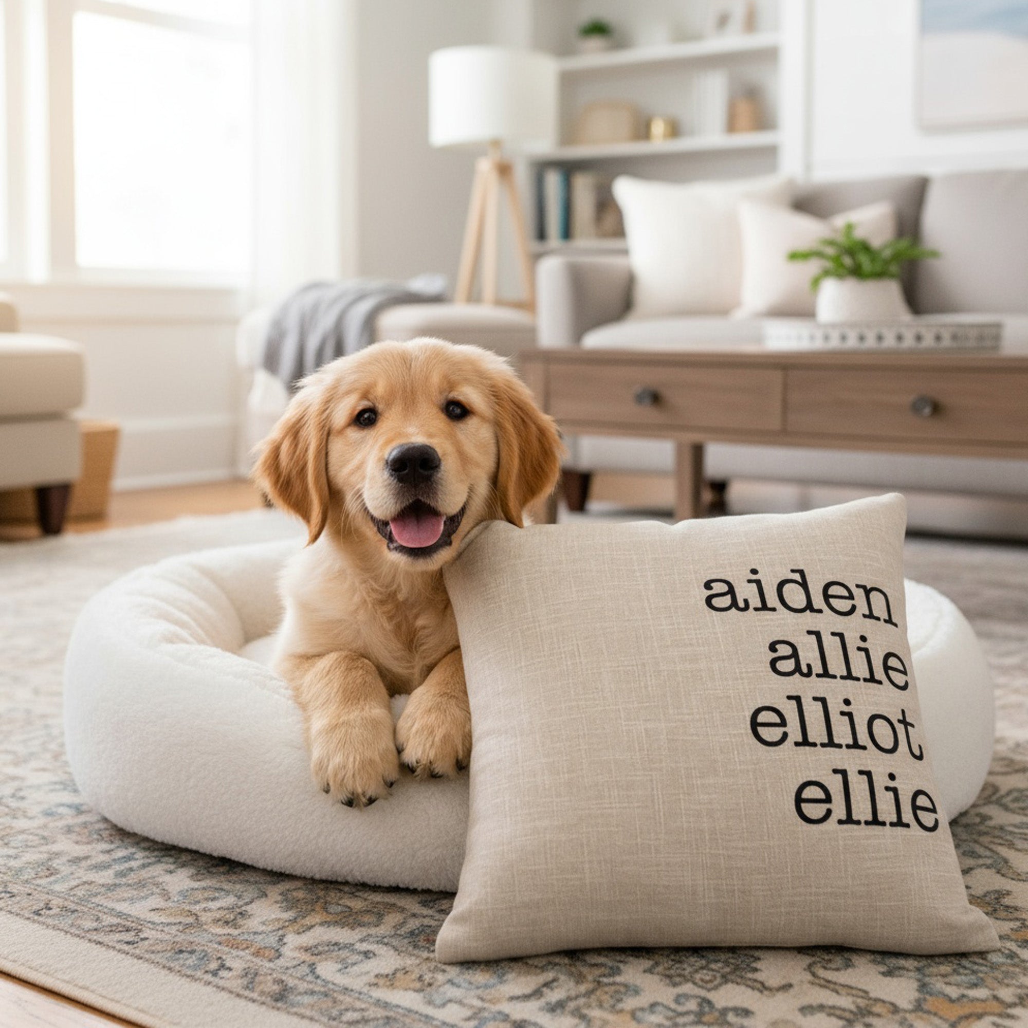 Personalized Throw Pillows with Names for Grandparents and Family