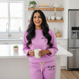 Comfort Colors Personalized Mom Lounge Set, Custom Loungewear Gift for Her and Mother’s Day