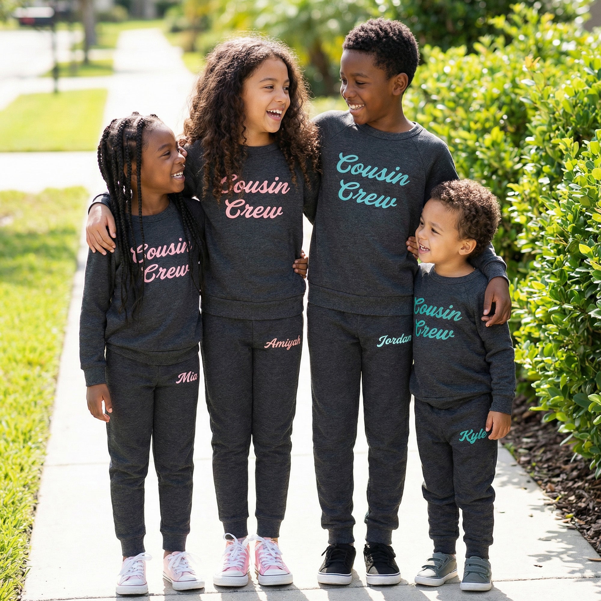 Custom Loungewear Set for Kids to Preteen, Toddler Hoodie no Drawstrings
