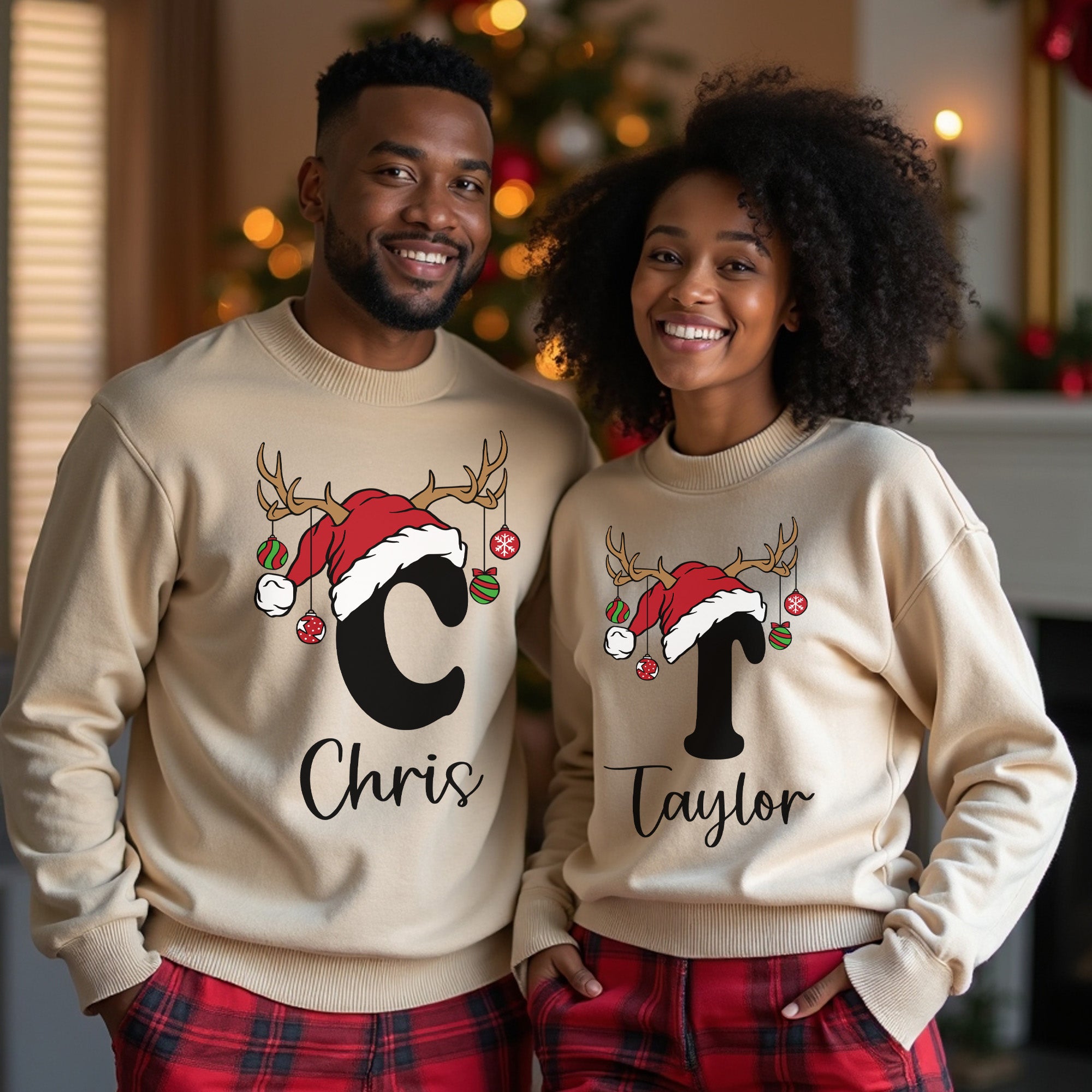 Couples christmas sweatshirts hotsell