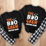 The Boo Crew Personalized Matching Family Halloween Pajamas Set for Youth and Adults