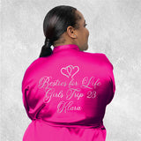 Mi Amor Personalized Robes - Interlocking Hearts Design - Custom Robes for Womens & Womens Plus