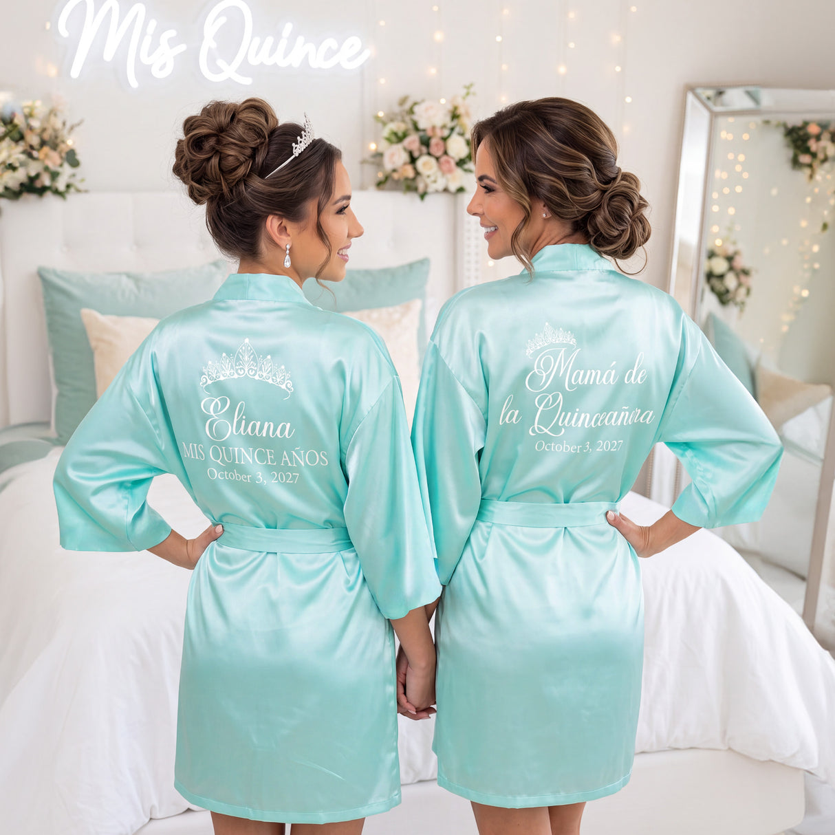 Classic Princess Quince Robe Personalized, Quinceanera Gift