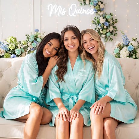 Classic Princess Quinceanera Robe Personalized, Quince Gift - Gifts Are Blue