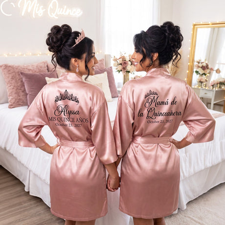 Classic Princess Quinceanera Robe Personalized, Quince Gift - Gifts Are Blue