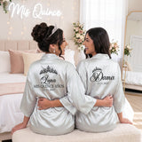 Classic Princess Quince Robe Personalized, Quinceanera Gift