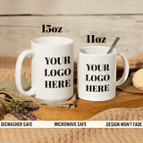 Custom Logo Mugs, Corporate Gift Ideas, Small Business Owner Gifts, Promotional Products With Logo, Company Logo Gifts