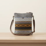 Myra Bag Tribal Pattern Small & Crossbody Bag, Grey