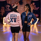 Glitter Quince XV Custom Varsity Baseball Jackets