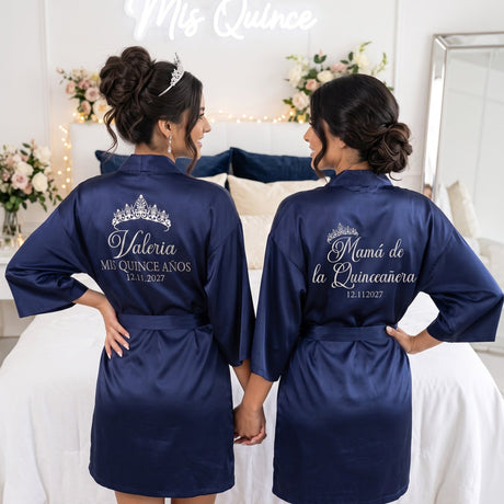 Classic Princess Quinceanera Robe Personalized, Quince Gift - Gifts Are Blue