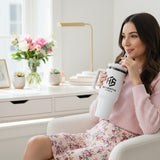 Custom 40oz Black Plated Business Logo Tumblers for Corporate and Small Businesses