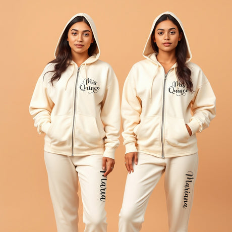 Cute customized Quinceanera jumpsuits. Comfortable quince pajamas.