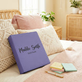 Personalized Binder w Name and Custom Text for Women and Teen Girls, Faux Leather