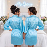Classic Princess Quince Robe Personalized, Quinceanera Gift